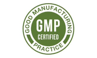 Good Manufacturing Practice certification seal for product quality