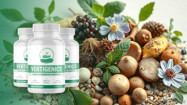 Natural ingredients in Vertigenics including ginseng green tea and resveratrol for brain support